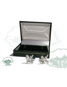 Gemelos Guardia Civil bañados en plata