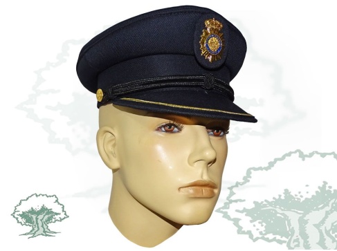 Gorra de plato Escala Básica de la Policía Nacional