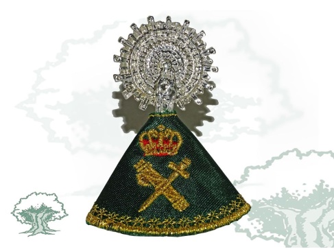 Figura Virgen del Pilar Guardia Civil para coche Figura Virgen del Pilar Guardia Civil para coche