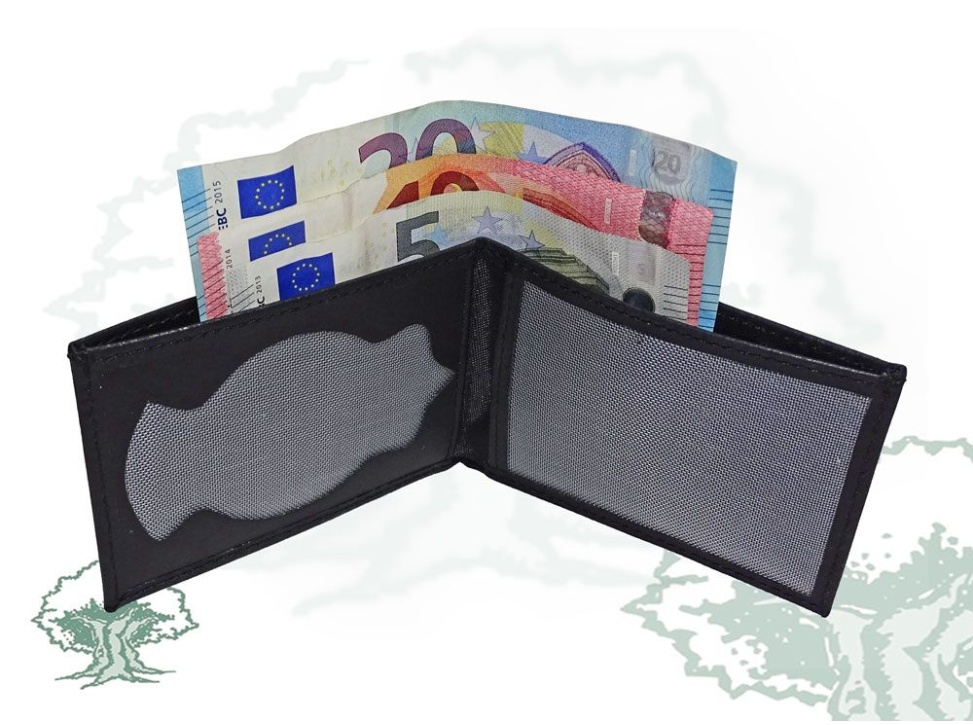 Cartera Policía Nacional billetera para chapa