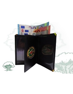 Cartera Guardia Civil de Tráfico tipo libro cantoneras con chapa