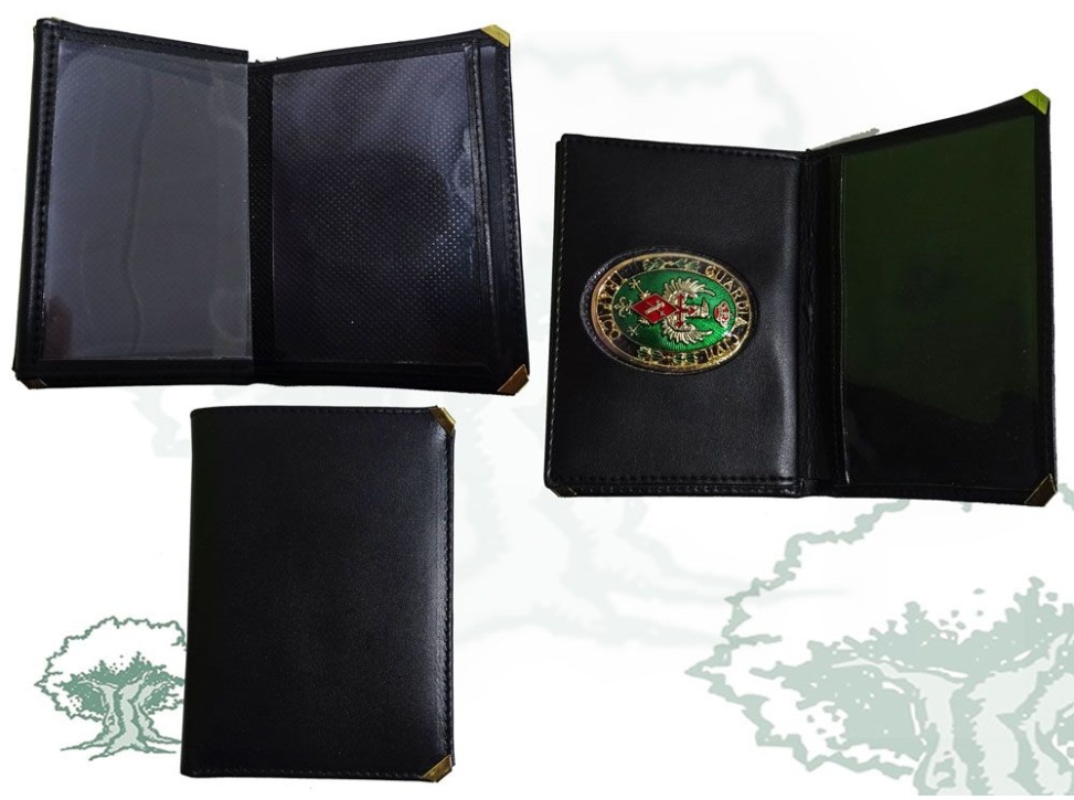 Cartera Guardia Civil de Tráfico tipo libro cantoneras con chapa