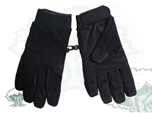 Guantes protección negros para cacheo