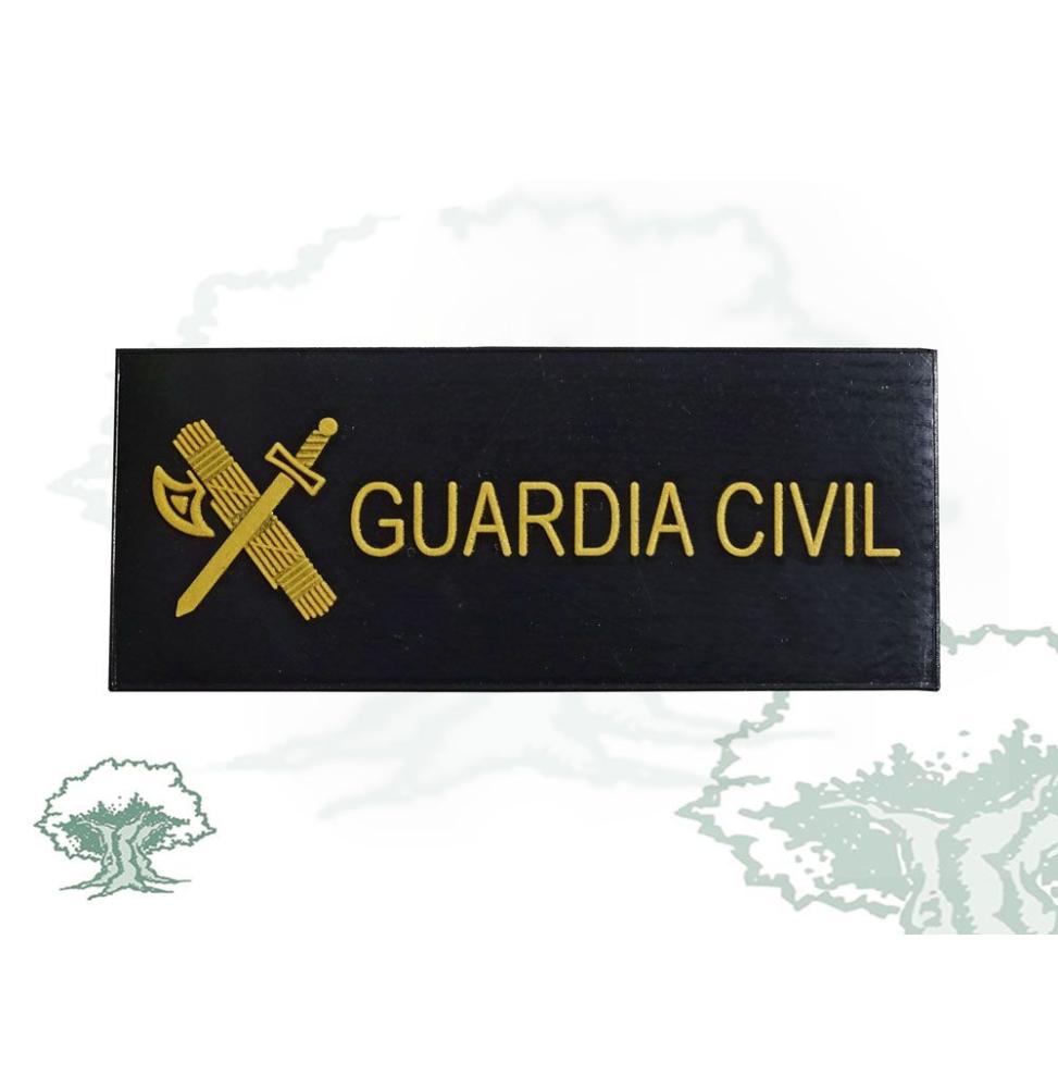 Galleta Guardia Civil negra de PVC