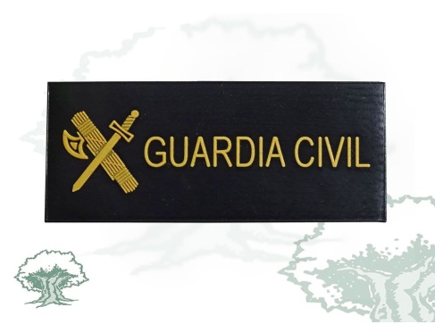 Galleta Guardia Civil negra de PVC