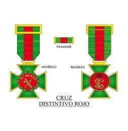 Cruz de la Orden del Mérito de la Guardia Civil distintivo rojo