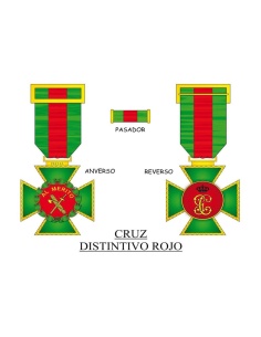 Cruz Orden del Mérito Guardia Civil distintivo rojo 2