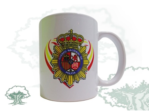 Taza Policía Nacional corazón