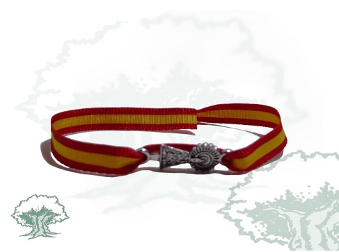 Pulsera Virgen del Pilar España de tela