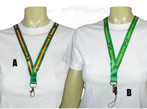 Cinta lanyard Guardia Civil varios modelos