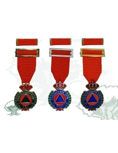 Medalla Mérito Protección Civil distintivo naranja