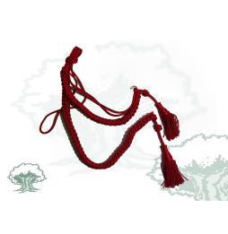 Cordón doble rayón en rojo adulto