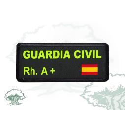 Galleta Guardia Civil con grupo sanguineo
