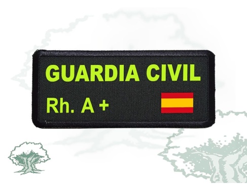 Galleta Guardia Civil con grupo sanguineo