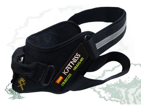 Arnés perro Guardia Civil velcros