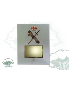 Placa Guardia Civil de cristal traslúcido 2