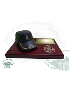 Gorra sobremesa Policía Nacional decorada a mano