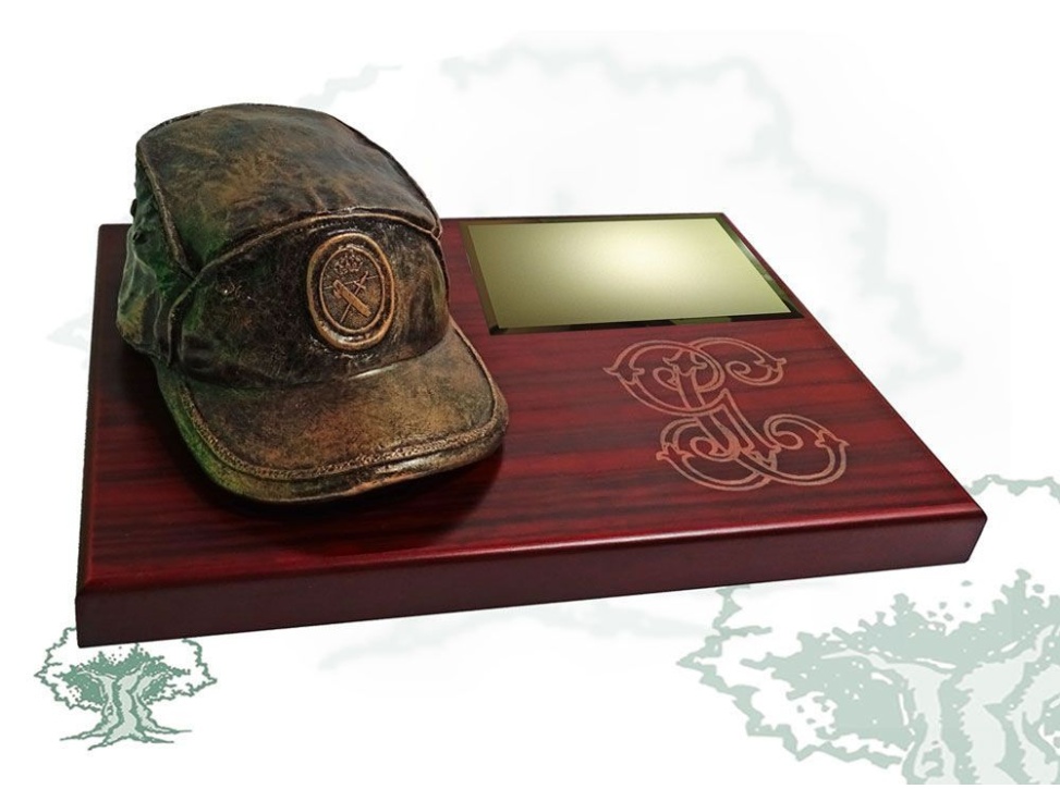 Gorra sobremesa Guardia Civil en color bronce
