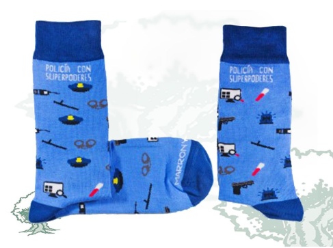 Calcetines Policía Nacional superpoderes