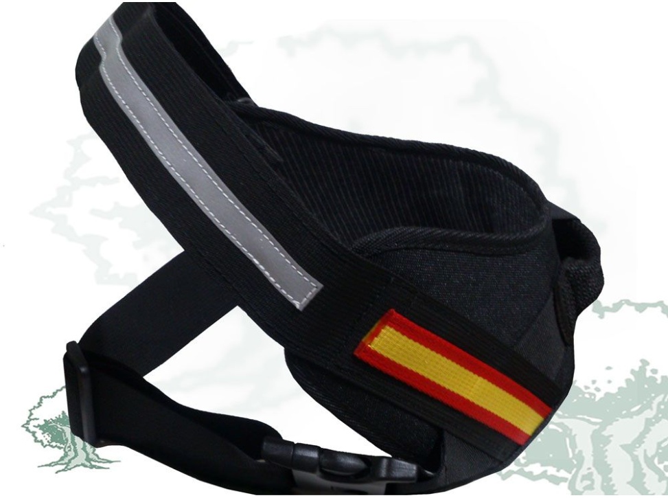Arnés perro Guardia Civil con bandera de España