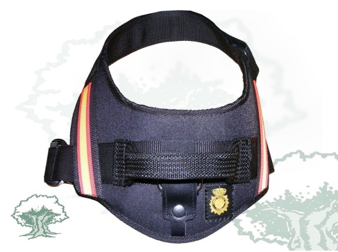 Arnés para perro Policía Nacional con bandera de España