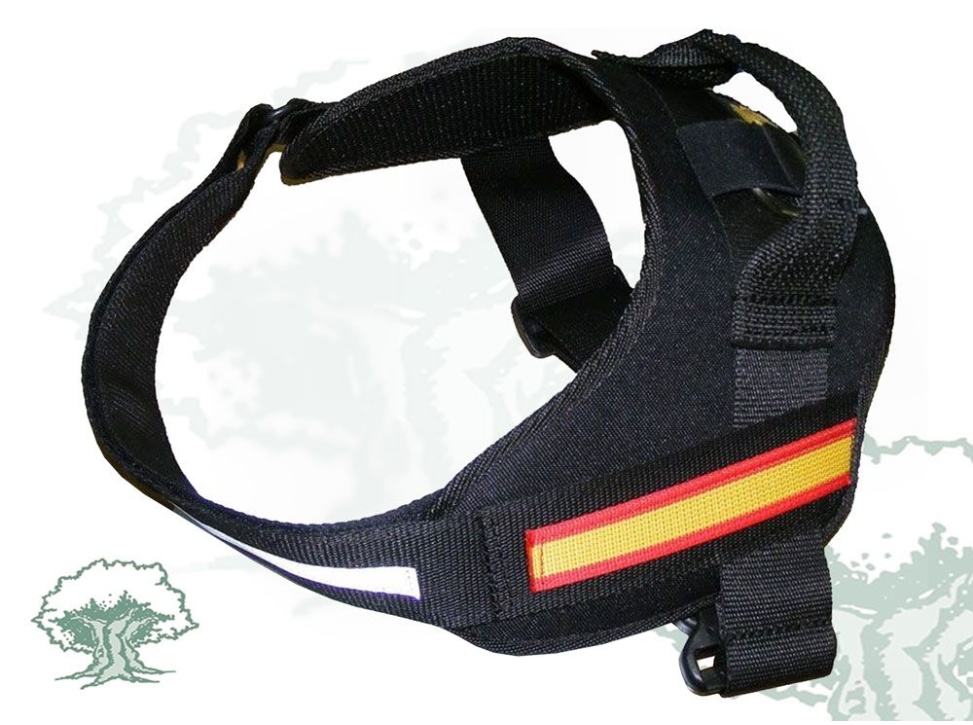 Arnés perro Policía Nacional con bandera de España