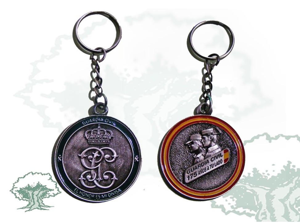 Llavero 175 Aniversario Guardia Civil circular