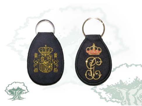 Llavero Guardia Civil bordado con emblema antiguo