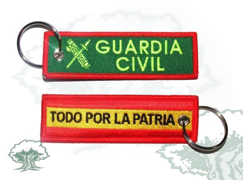 Llavero Guardia Civil bordado rectangular