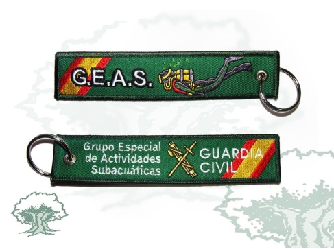 Llavero GEAS Guardia Civil bordado