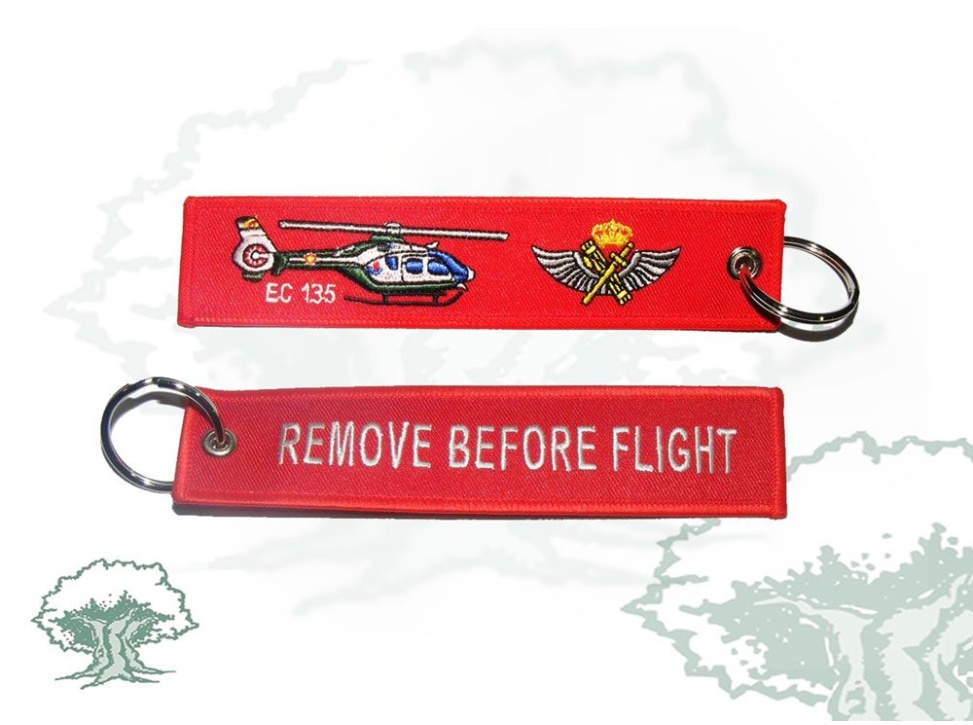 Llavero Servicio Aéreo Guardia Civil rojo