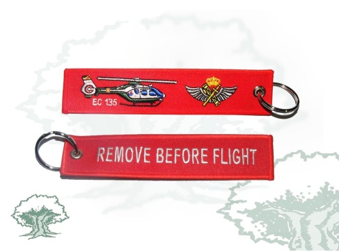 Llavero Servicio Aéreo de la Guardia Civil rojo