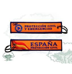 Llavero Protección Civil bordado