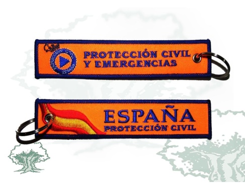 Llavero Protección Civil bordado