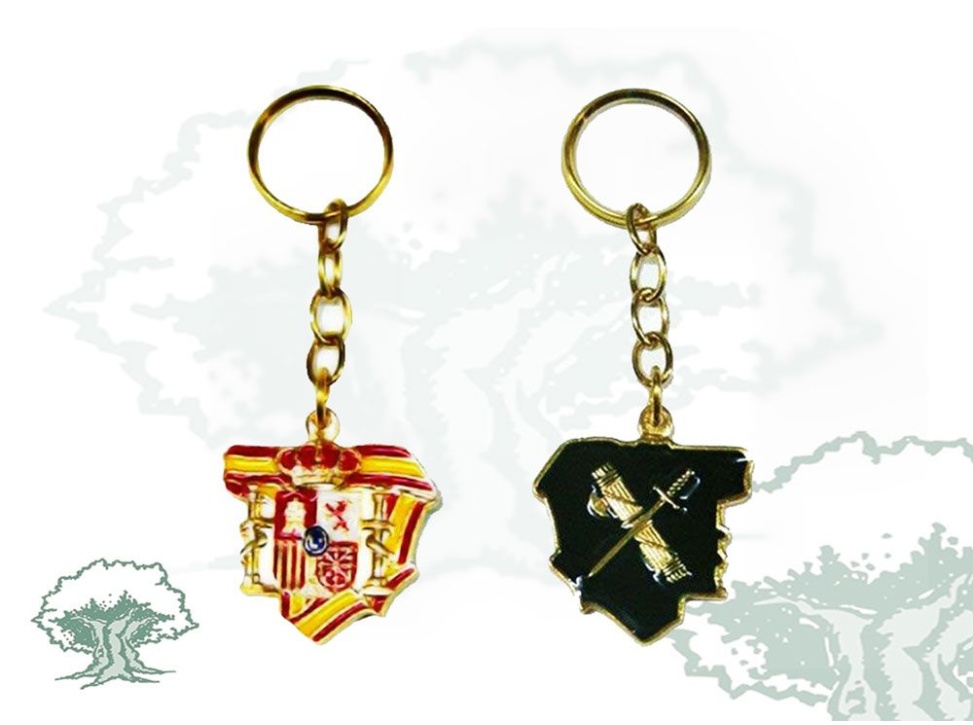 Llavero Guardia Civil silueta España