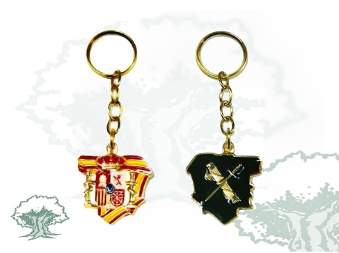 Llavero Guardia Civil silueta España