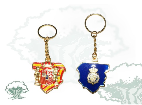 Llavero silueta España Policía Nacional