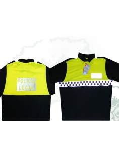 Polo Policía Local manga corta Coolmax damero pecho outlet