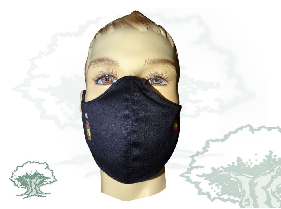 Mascarilla UPR Policía Nacional textil higiénica
