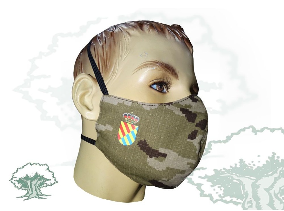 Mascarilla Unidad Militar Emergencias textil higiénica