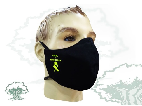Mascarilla textil higiénica Fiscal y Fronteras de la Guardia Civil