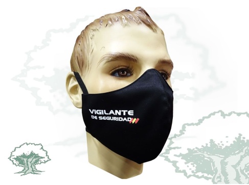 Mascarilla Vigilante de Seguridad textil higiénica
