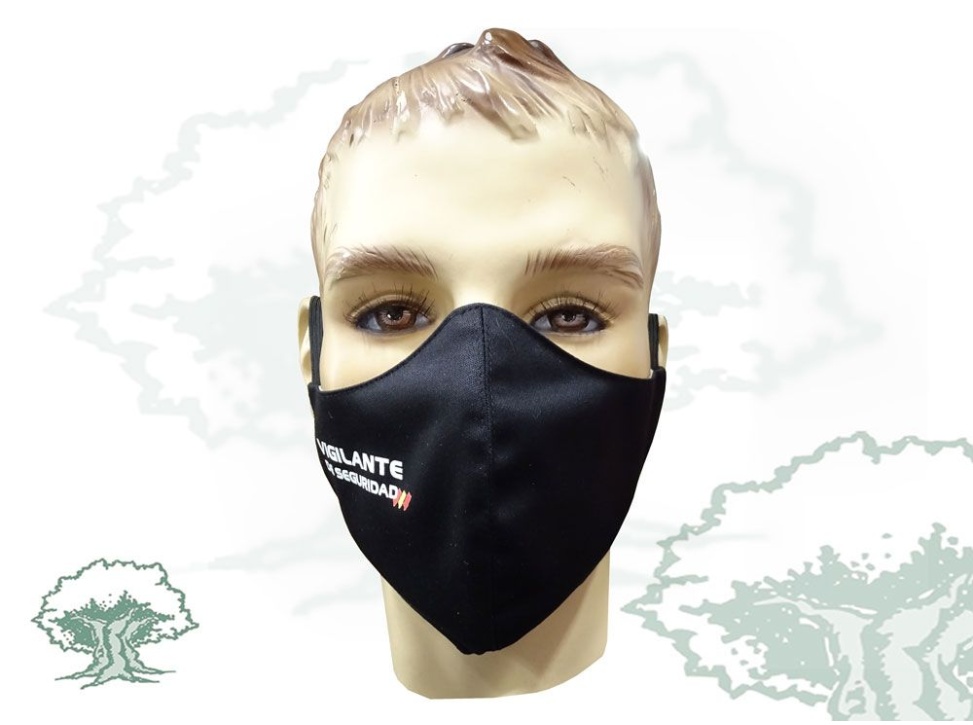 Mascarilla Vigilante de Seguridad textil higiénica