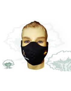 Mascarilla Legión negra textil higiénica 2