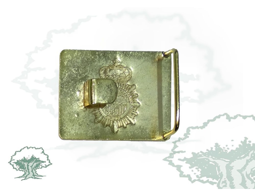 Hebilla Policía Nacional para cinturón de gala