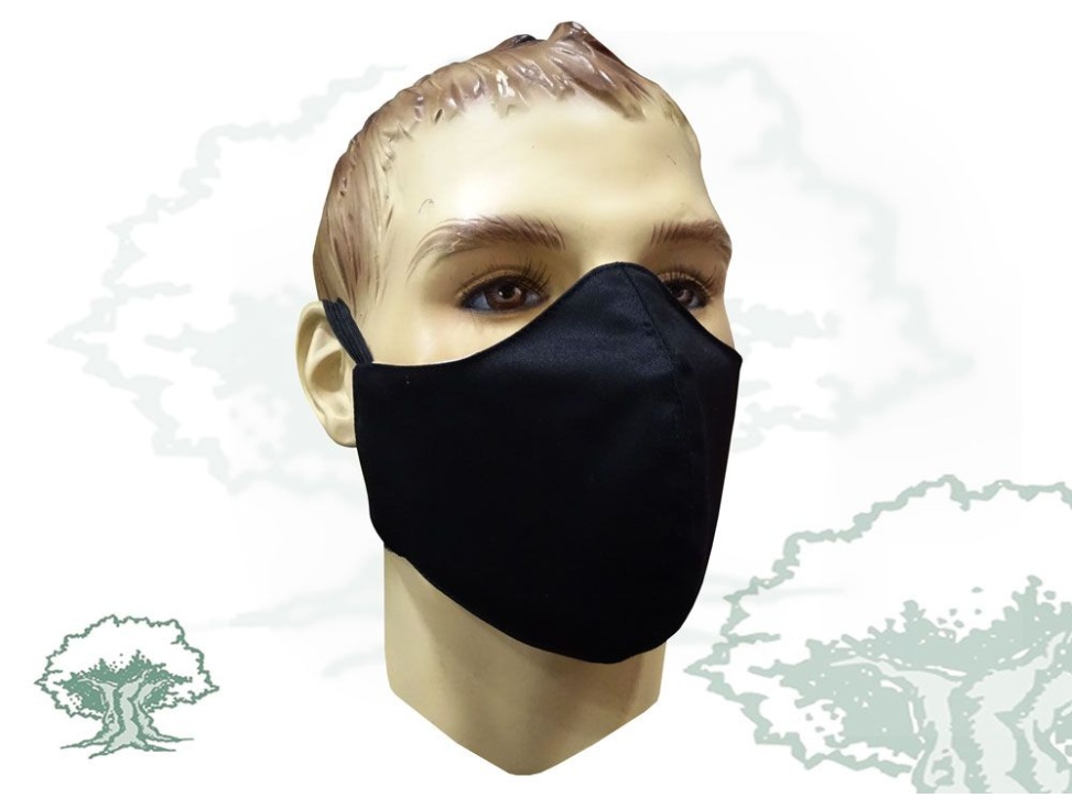 Mascarilla lisa textil higiénica
