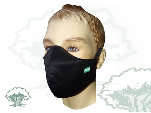 Mascarilla textil higiénica con bandera de la comunidad autónoma