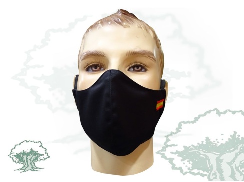 Mascarilla España textil higiénica bordada