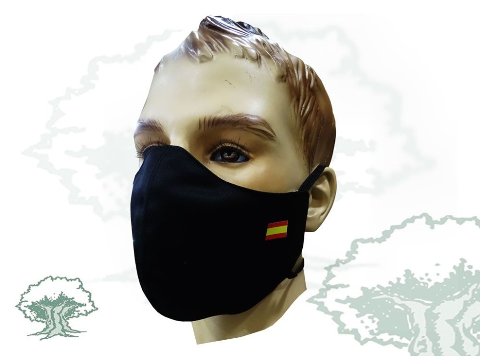 Mascarilla Fiscal y Fronteras Guardia Civil textil higiénica