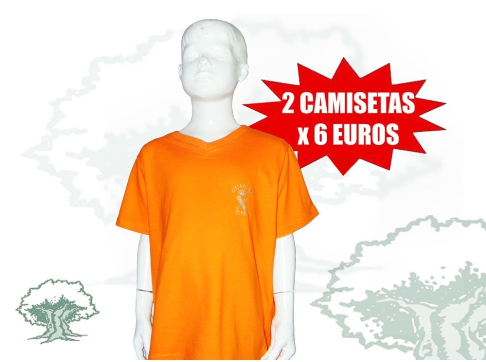 Camiseta Guardia Civil cuello pico liquidacion de niño